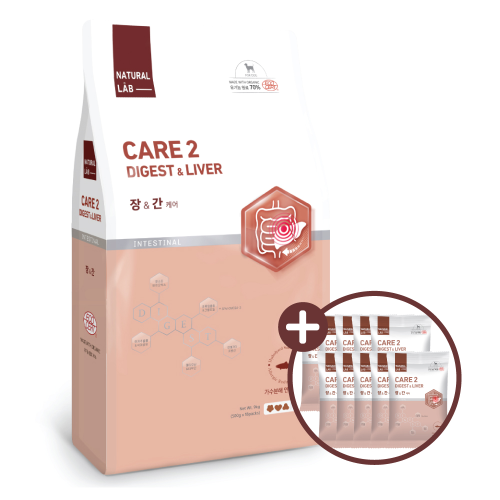 네츄럴랩 케어2 강아지사료 장&간 9kg