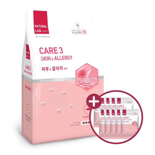 네츄럴랩 케어3 강아지사료 피부&알러지 6kg