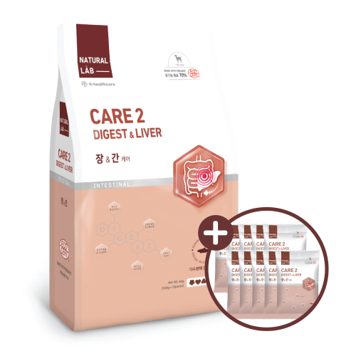 네츄럴랩 케어2 강아지사료 장&간 6kg