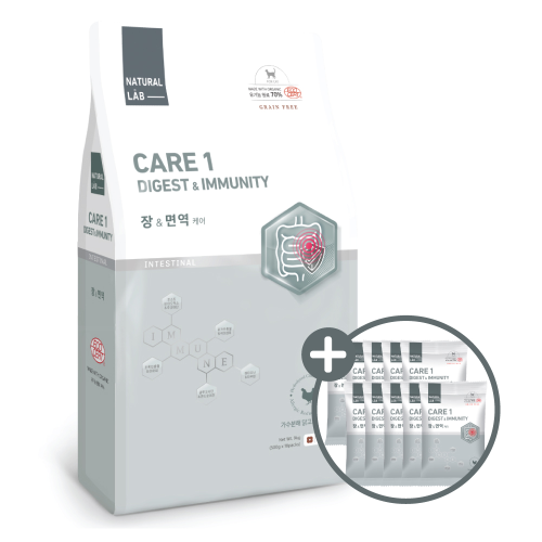 네츄럴랩 케어1 고양이사료 장&면역 9kg