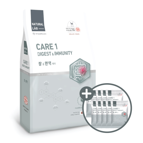 네츄럴랩 케어1 고양이사료 장&면역 6kg
