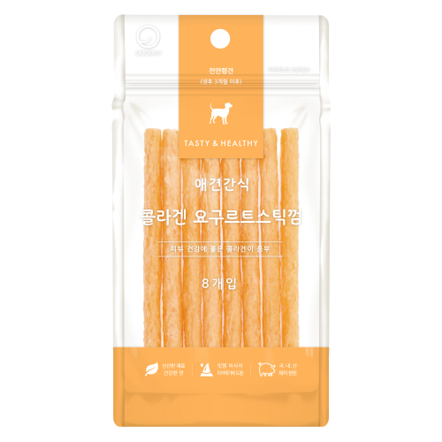 콜라겐 요구르트스틱껌 8개입 강아지간식