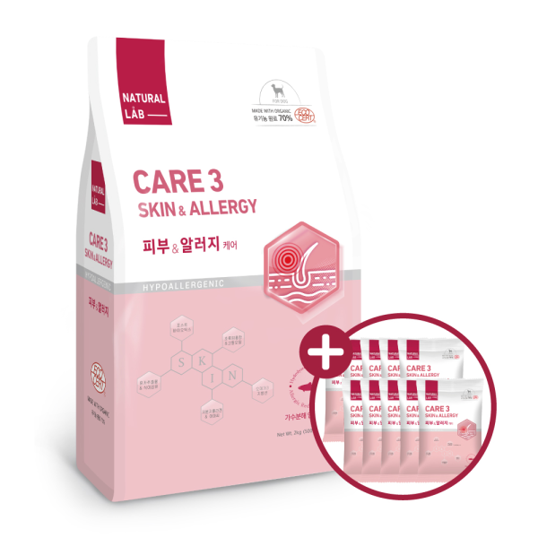 네츄럴랩 케어3 강아지사료 피부&알러지 2kg