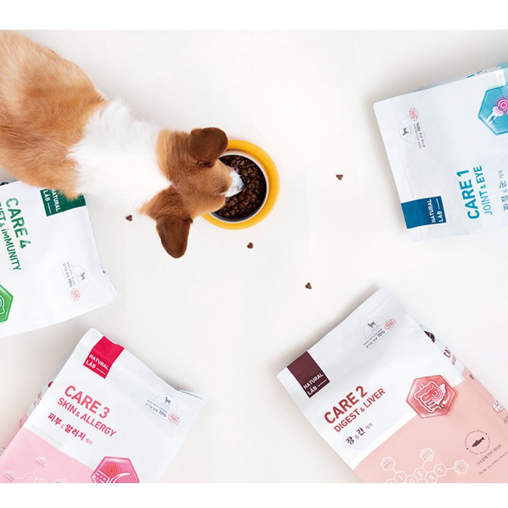 네츄럴랩 케어3 강아지사료 피부&알러지 2kg