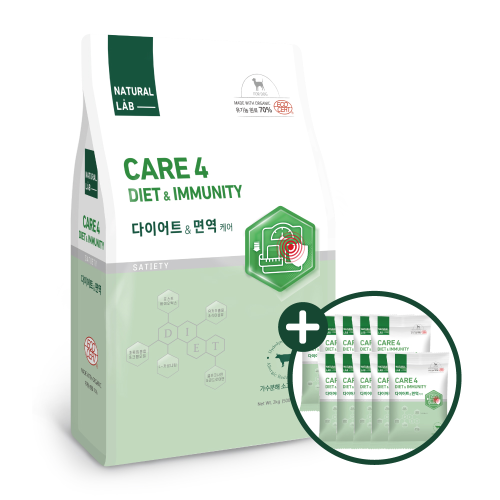 네츄럴랩 케어4 강아지사료 다이어트&면역 2kg