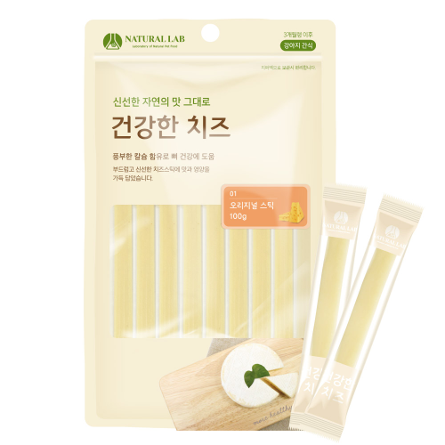 네츄럴랩 건강한치즈 오리지널 스틱 100g 강아지간식