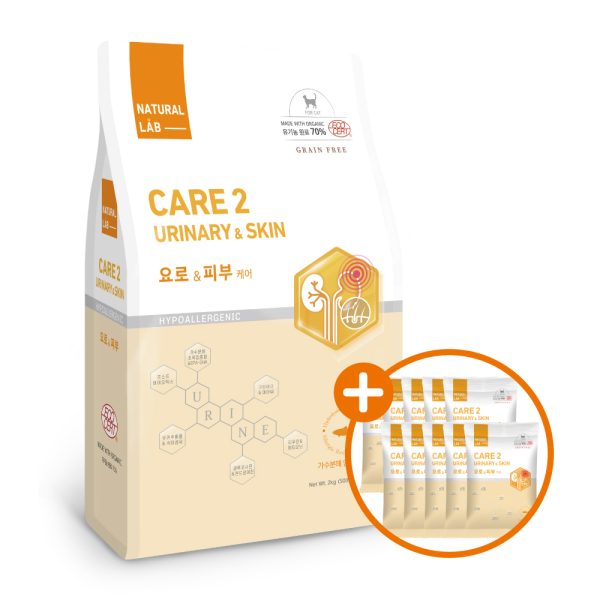 네츄럴랩 케어2 고양이사료 요로&피부 2kg 네츄럴랩 케어2 고양이사료 요로&피부 2kg