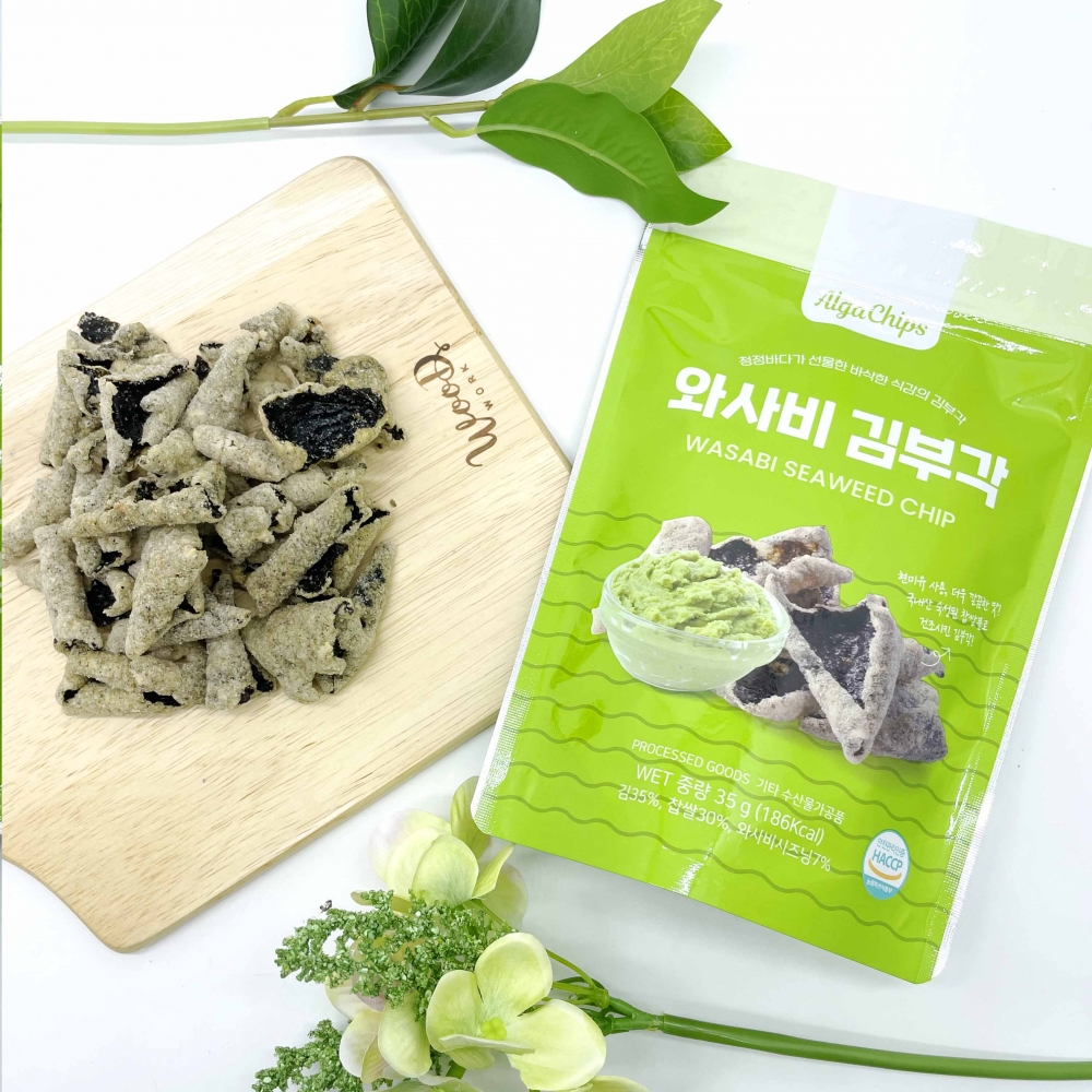 바다손애 수제 김부각 5종 (치즈,어니언,카레,와사비,스파이시) 35g