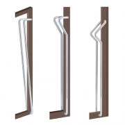 유리문손잡이(강화도어)TS 370,371,372(1327x센터1300 &Phi;27) 3타입