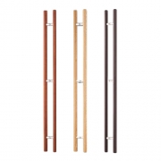 유리문손잡이(강화도어)GC,GO,GW 81(3홀) 1500x600x센터600 &Phi;38(3Color)