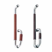 유리문손잡이(강화도어) L자 파이프 손잡이 GC 55,GW 55(550x센터200,&Phi;25(SS)) 2Color