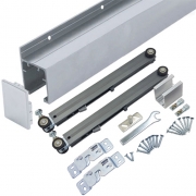 (재단가능) 삼우댐퍼레일 로라세트 양쪽댐퍼(30kg이하용,벽면설치용) 2M,4M