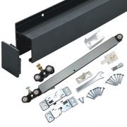 (재단가능) 삼우댐퍼레일 로라세트 한쪽댐퍼(50kg이하용,블랙벽면설치용) 2M