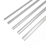 (재단가능) 알루미늄 ㄷ자 몰딩 재료분리대 실버 휨방지 쫄대(8,10,12,15,20mm) 1T 3M