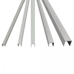 (재단가능) 알루미늄 ㄷ자 몰딩 재료분리대 실버 휨방지 쫄대(8,10,12,15,20mm) 1T 3M