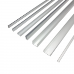 (재단가능) 알루미늄 ㄷ자 몰딩 재료분리대 엇각 실버 휨방지 쫄대 (7사이즈) 1T 3M