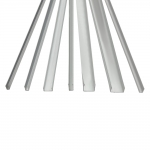 (재단가능) 알루미늄 ㄷ자 몰딩 재료분리대 엇각 실버 휨방지 쫄대 (7사이즈) 1T 3M