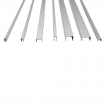 (재단가능) 알루미늄 ㄷ자 몰딩 재료분리대 엇각 실버 휨방지 쫄대 (7사이즈) 1T 3M