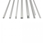 (재단가능) 알루미늄 ㄷ자 몰딩 재료분리대 엇각 실버 휨방지 쫄대 (7사이즈) 1T 3M