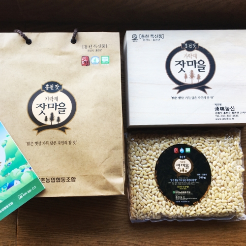 홍천잣 목상자 500g