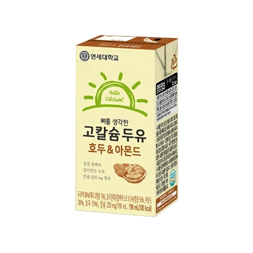 [6월 타임세일]뼈를 생각한 고칼슘 두유 호두&아몬드 190ml 96팩