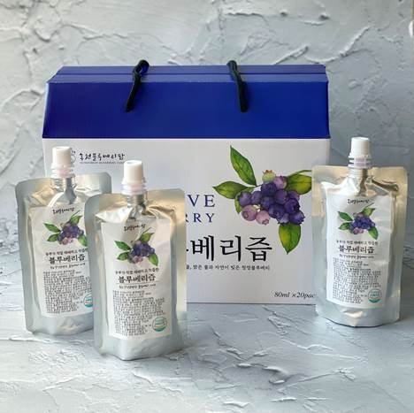 국산 블루베리즙 1박스(80ml x 20팩)