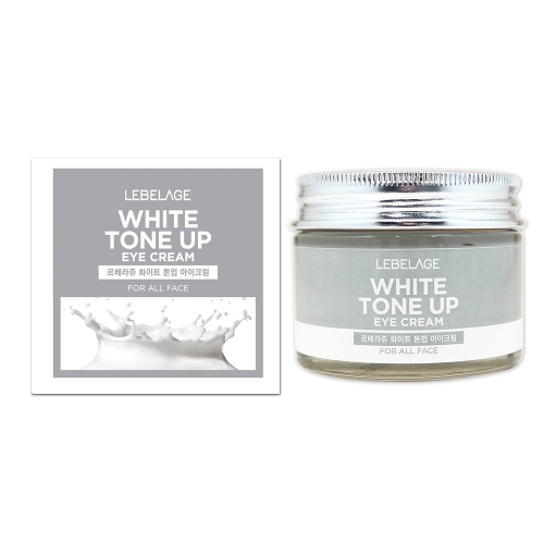 White tone up eye cream