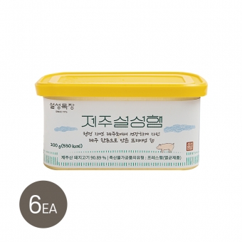 [밥잘먹는아현X설성목장] 제주설성햄 (200g) X 6캔