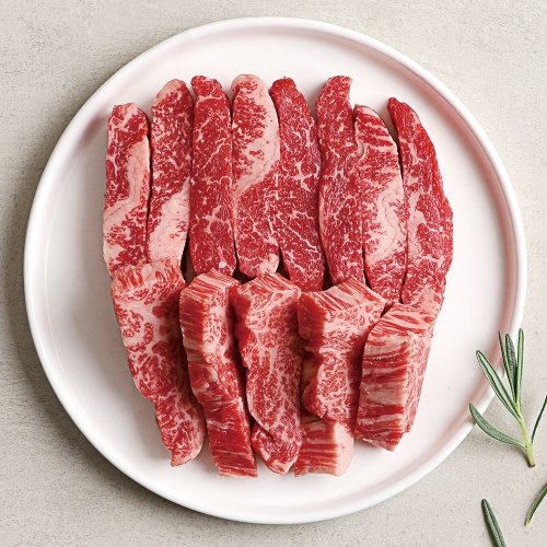 [설성목장] 1++ 무항생제 한우 업진살 구이용 200g (냉장)