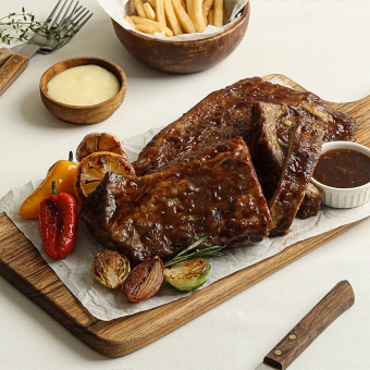 [설성목장X두돌셰프 무료쿠폰] 피터루거소스 바베큐 폭립 (450g)