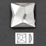 오스트리아산 크리스탈 2420 10mm (스와로브스키 정품) 비대칭 컷팅 사각 플랫백 평면 네일스톤 네일파츠