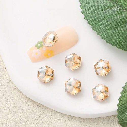 오스트리아산 크리스탈 4683 7.8mm/10mm (스와로브스키 정품) 판타지 헥사곤 브이컷 네일스톤 네일파츠