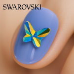 오스트리아산 크리스탈 2854 8mm/12mm (스와로브스키 정품) 버터플라이 플랫백 나비형 평면 네일스톤 네일파츠