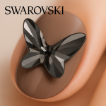 오스트리아산 크리스탈 2854 8mm/12mm (스와로브스키 정품) 버터플라이 플랫백 나비형 평면 네일스톤 네일파츠