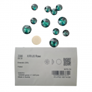 오스트리아산 크리스탈 2088 (스와로브스키 정품) 에메랄드 원형 평면 네일스톤 네일파츠