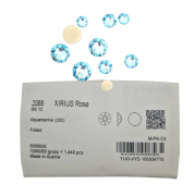 오스트리아산 크리스탈 2088 (스와로브스키 정품) 아쿠아마린 원형 평면 네일스톤 네일파츠