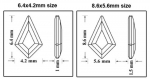 스와로브스키 2771 카이트 6.4*42mm / 8.6*5.6mm