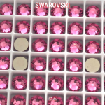 오스트리아산 크리스탈 2088 (스와로브스키 정품) 로즈 원형 평스톤 네일파츠 네일스톤