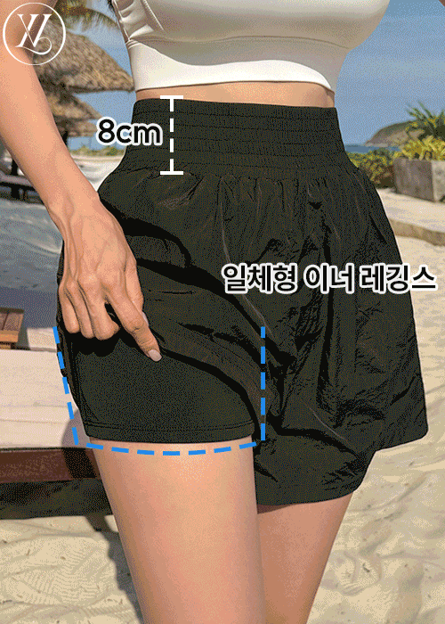 [MADE]루즈핏 서퍼 레깅스 보드숏 팬츠