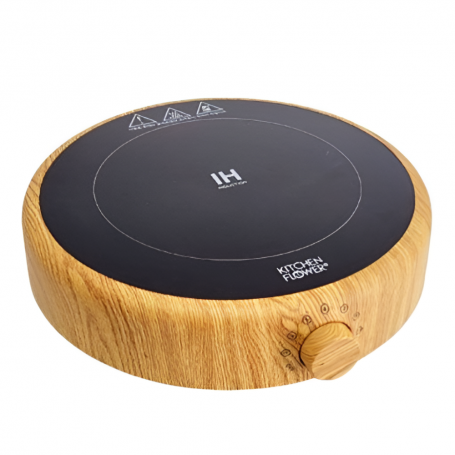 하이쇼핑 키친플라워 1구 우드 원형인덕션+국산후라이팬