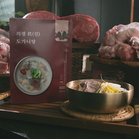 의령 진 도가니탕 800 g 4팩 12인분 도가니탕육수 300g 4팩 8인분 총 20인분