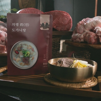 의령 진 도가니탕 800 g 4팩 12인분 도가니탕육수 300g 4팩 8인분 총 20인분
