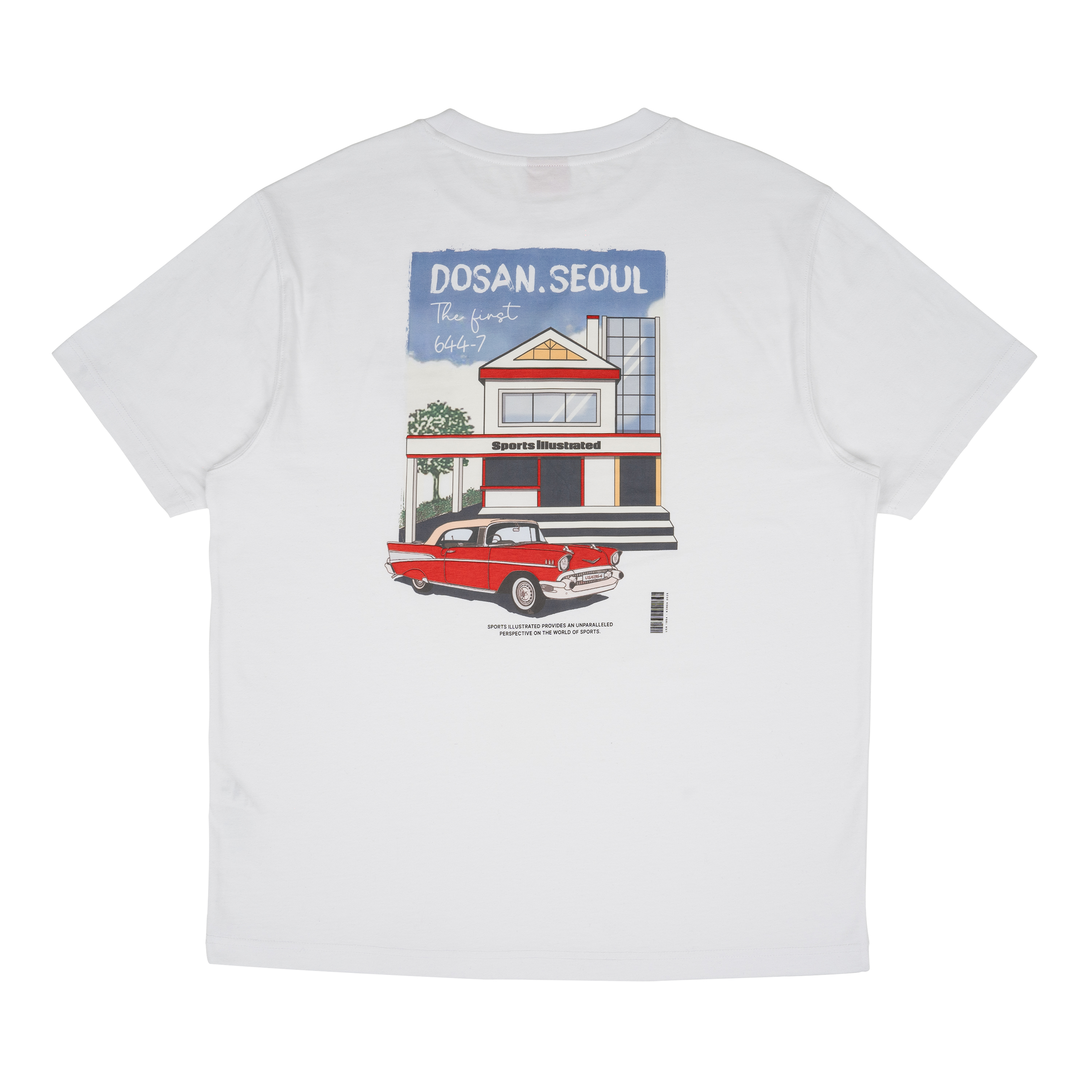 (DOSAN EDITION) 그래픽 하프 슬리브 (화이트)