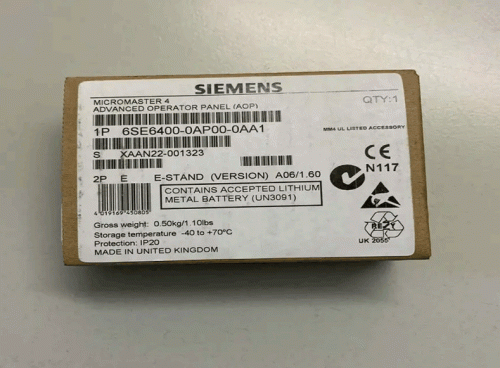 SIEMENS 6SE6400-0AP00-0AA1