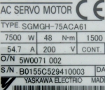 YASKAWA SGMGH-75ACA61