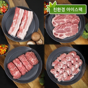 인삼포크 스페셜 세트 5kg (오겹살-2000g / 목살-1000g / 갈매기살-1000g / 등심덧살-1000g)