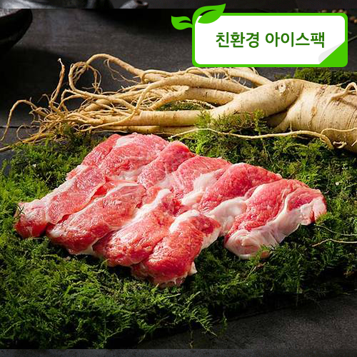 인삼포크 등심덧살 구이용 1kg (등심덧살-1000g)