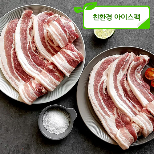 담아한포크 삼겹살 구이용 1kg (삼겹살-1000g)