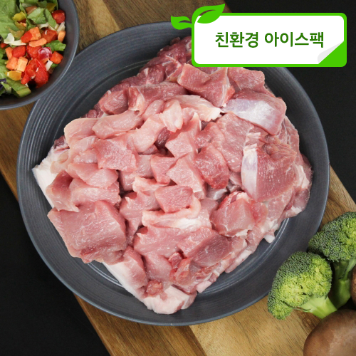 인삼포크 뒷다리 찌개용 1kg (뒷다리살-1000g)