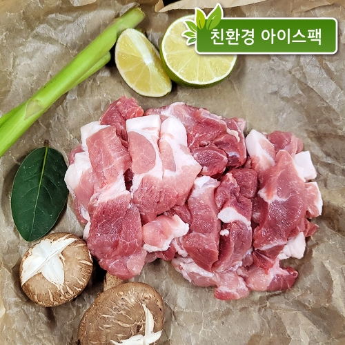 정직한돈 생 앞다리살 찌개용 500g